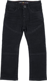 Baby Boys Toddler Jeans, Elastic Waist Biker Moto Distressed Ripped Denim Jeans for Boys & Colored Pants